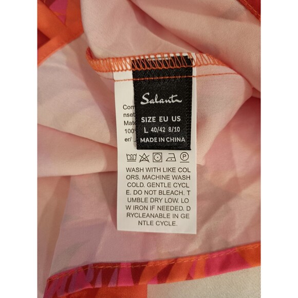 Shein Top Size L Pink And Orange *Looks Big See Measurements - Picture 9 of 10